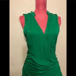 Banana Republic Green V Neck top Large